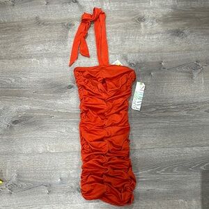 Kids One Piece Swimsuit in Vibrant Red